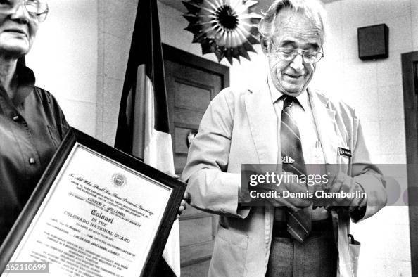 Edwin Riddle Williams 10-1986; Edwin T. Williams was made an honorary colonel Friday... Photo ...