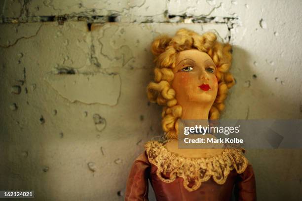 An old style doll is seen at Sydney's Original Doll Hospital in Bexley on February 19, 2013 in Sydney, Australia. Established in 1913 by Harold...