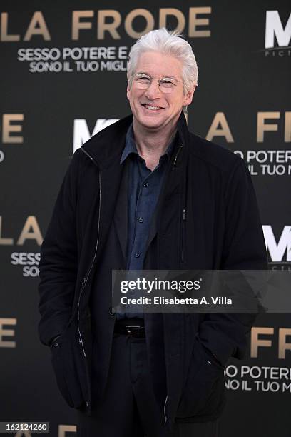 Richard Gere attends 'Arbitrage' photocall at Hotel de Russie on February 19, 2013 in Rome, Italy.