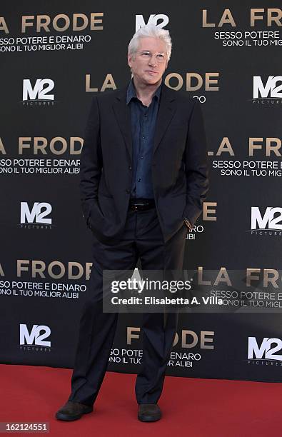 Richard Gere attends 'Arbitrage' photocall at Hotel de Russie on February 19, 2013 in Rome, Italy.