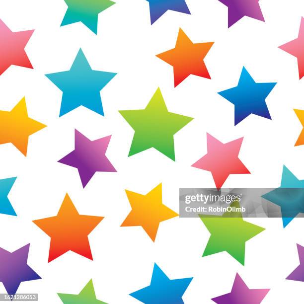 nahtloses verlaufssternmuster - sternenmuster stock-grafiken, -clipart, -cartoons und -symbole