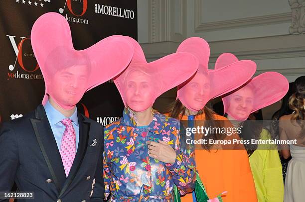 Agatha Ruiz de la Prada attends 'Yo Dona' magazine mask party on February 18, 2013 in Madrid, Spain.