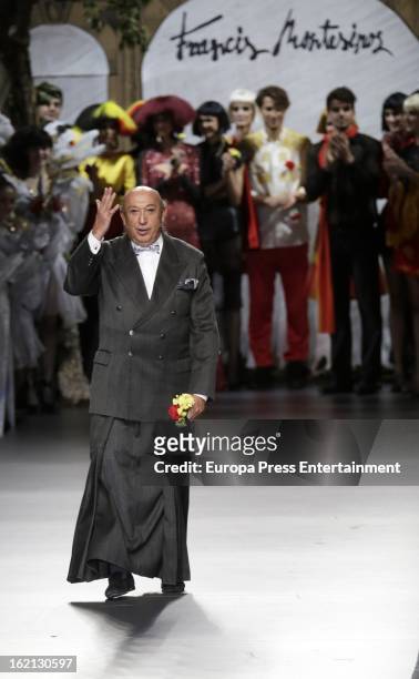 Francis Montesinos attends his show during Mercedes Benz Fashion Week Madrid Fall/Winter 2013/14 at Ifema on February 18, 2013 in Madrid, Spain.