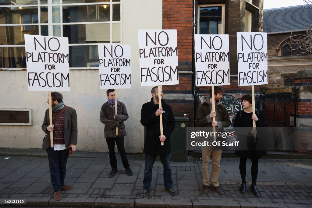 Marine Le Pen Leader Of The Front National Party In France Speaks At The Cambridge University Union