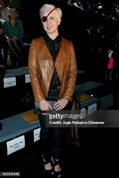 Maria de Villota attends a fashion show during the Mercedes Benz Fashion Week Madrid Fall/Winter 2013/14 at Ifema on February 19, 2013 in Madrid,...