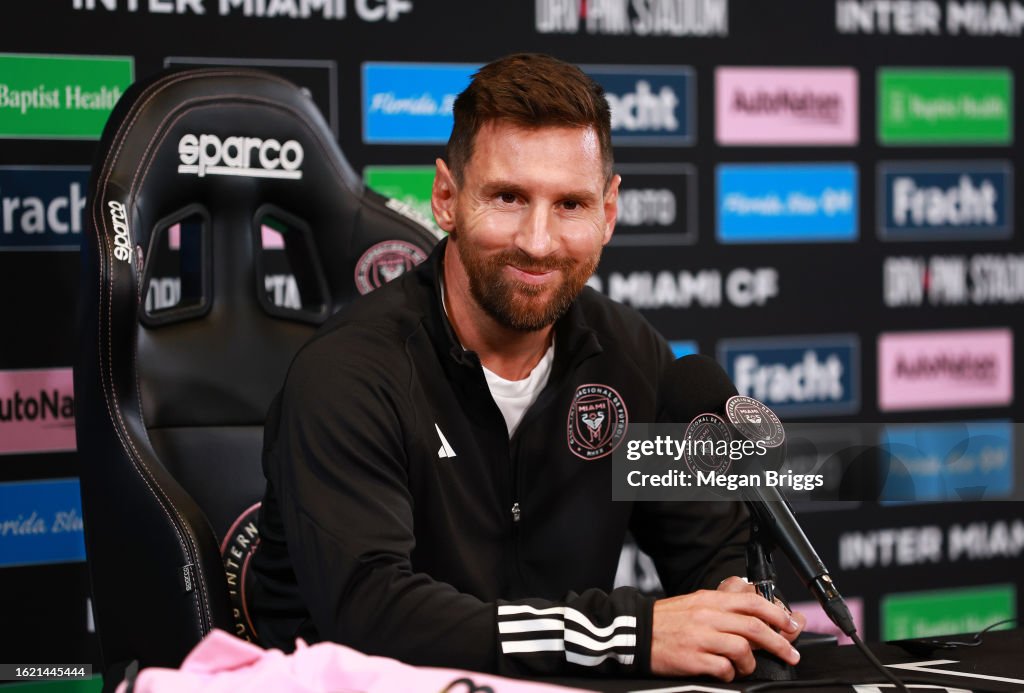 Inter Miami CF Press Conference With Lionel Messi