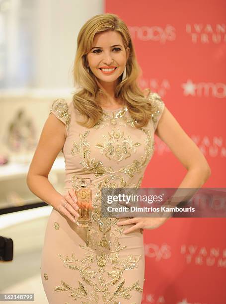 Ivanka Trump attends Ivanka Trump Fragrance Launch at Macy's Herald Square on February 19, 2013 in New York City.