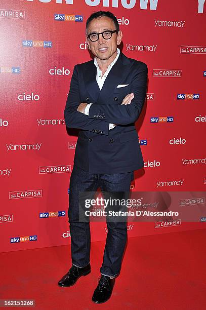 Bruno Barbieri attends Yamamay Fashion Show cocktail party during Milan Fashion Week Fall/Winter 2013/14 at the Alcatraz on February 19, 2013 in...