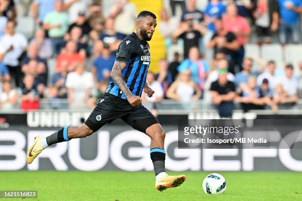 Igor Thiago of Club Brugge scores a penalty during the Uefa Conference League third qualifiyng round , first leg game in the 2023-2024 season between...