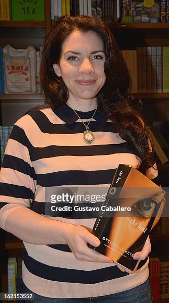 Stephenie Meyer attends the The Host PA Tour - Day 2 at Books & Books on February 19, 2013 in Coral Gables, Florida.