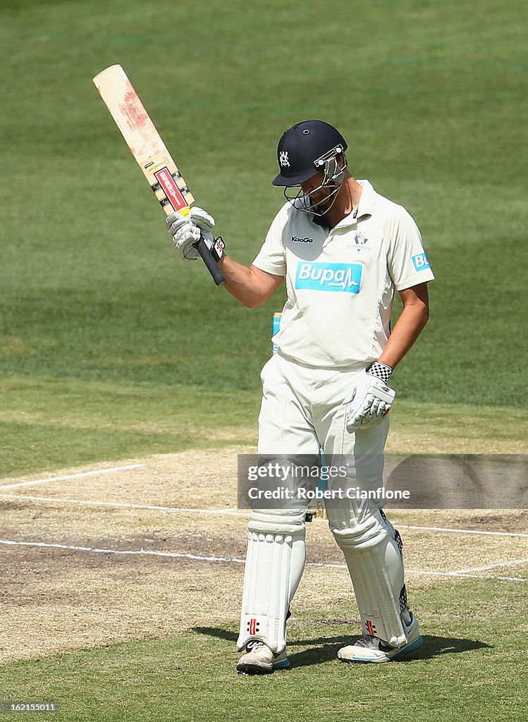 Sheffield Shield - Bushrangers v Bulls: Day 3