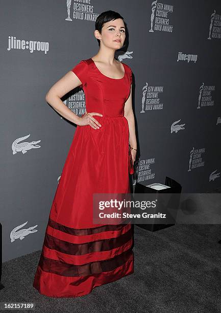 Ginnifer Goodwin arrive at the 15th Annual Costume Designers Guild Awards at The Beverly Hilton Hotel on February 19, 2013 in Beverly Hills,...