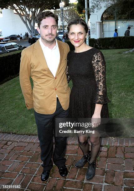 Director Pablo Larrain and actress Antonia Zegers attend the 28th Santa Barbara International Film Festival 'No' Premiere at Lobero Theatre on...