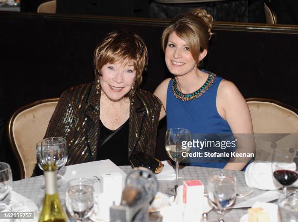 Actress Shirley MacLaine and Costume Designer Caroline McCallattend the 15th Annual Costume Designers Guild Awards with presenting sponsor Lacoste at...