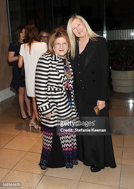 Costume Designers Julie Weiss and Jacqueline West attend the 15th Annual Costume Designers Guild Awards with presenting sponsor Lacoste at The...