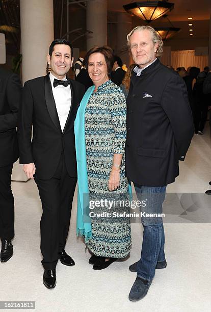 Lacoste's Arnauld Leblen, Beryl LaCoste Hamilton and Ruben Iglelko Herrlich attend the 15th Annual Costume Designers Guild Awards with presenting...