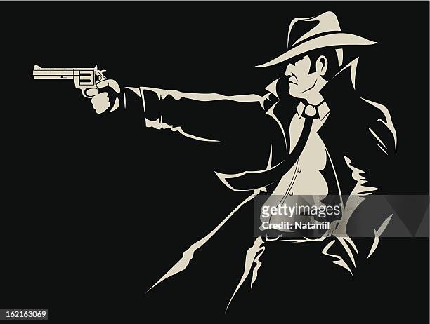 gangster - murderer stock-grafiken, -clipart, -cartoons und -symbole