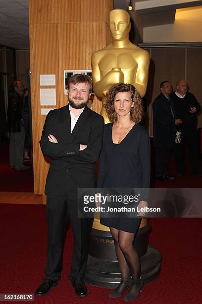 Tom Van Avermaet and Ellen De Waele attend the "Oscar Celebrates: Shorts" Reception And Screening at the Academy of Motion Picture Arts and Sciences...