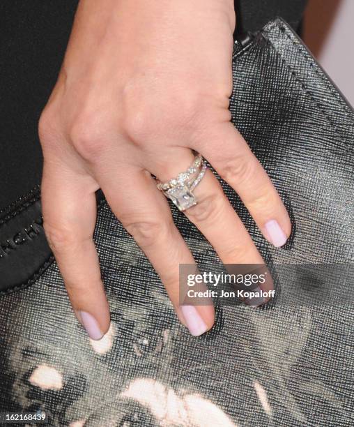 Actress Drew Barrymore arrives at the Elizabeth Taylor Bulgari Event At The New Bulgari Beverly Hills Boutique on February 19, 2013 in Beverly Hills,...