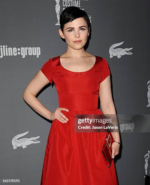 Actress Ginnifer Goodwin attends the 15th annual Costume Designers Guild Awards at The Beverly Hilton Hotel on February 19, 2013 in Beverly Hills,...