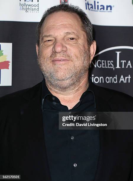 Producer Harvey Weinstein attends the 8th Annual Los Angeles Italia-Film, Fashion and Art Fest event honoring Quentin Tarantino and Christoph Waltz...