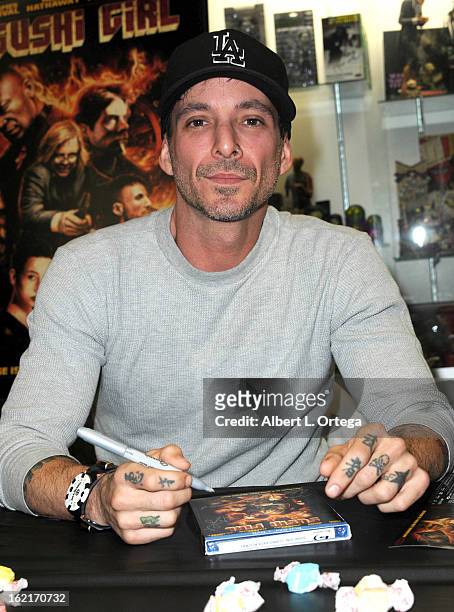 Actor Noah Hathaway participates in the Blu-ray And DVD Release Party For Magnolia Home Entertainment's "Sushi Girl" held at Dark Delicacies...