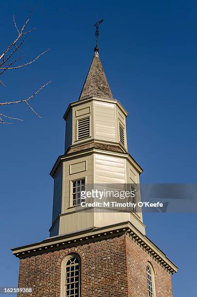 bruton parish episcopal church - colonial williamsburg stock pictures, royalty-free photos & images