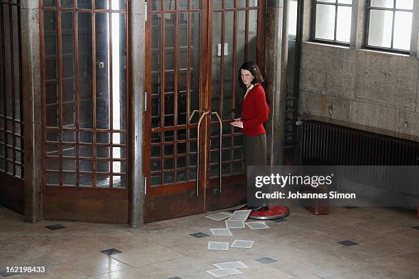 Madame Tussauds wax effigy of Sophie Scholl, one of the most famous members of the German World War II anti-Nazi resistance movement, The White Rose...