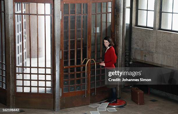 Madame Tussauds wax effigy of Sophie Scholl, one of the most famous members of the German World War II anti-Nazi resistance movement, The White Rose...