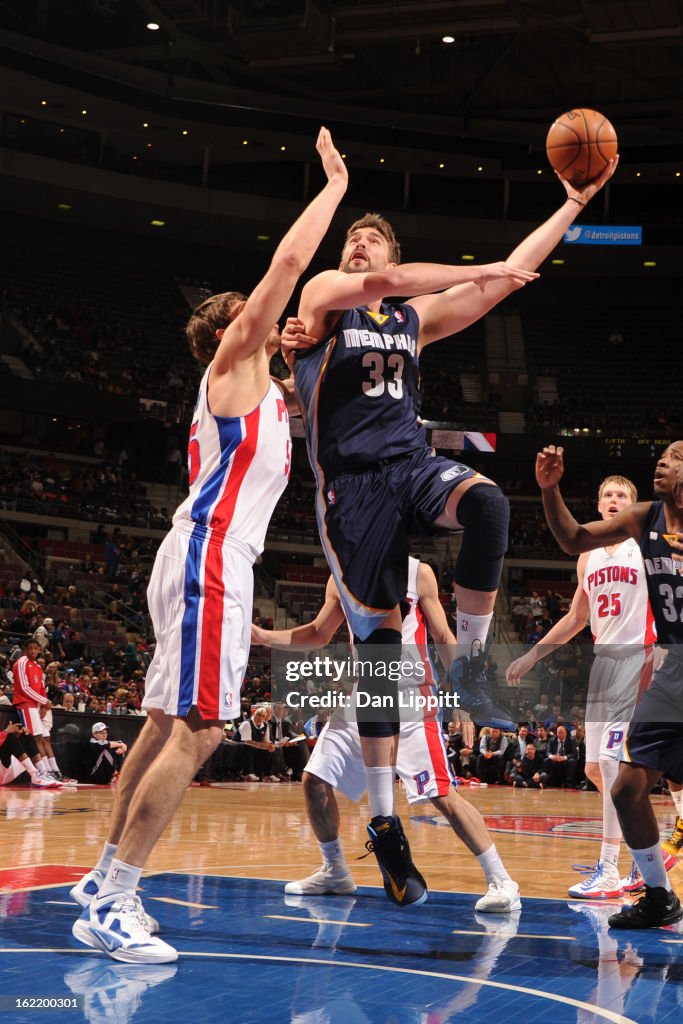 Memphis Grizzlies v Detroit Pistons