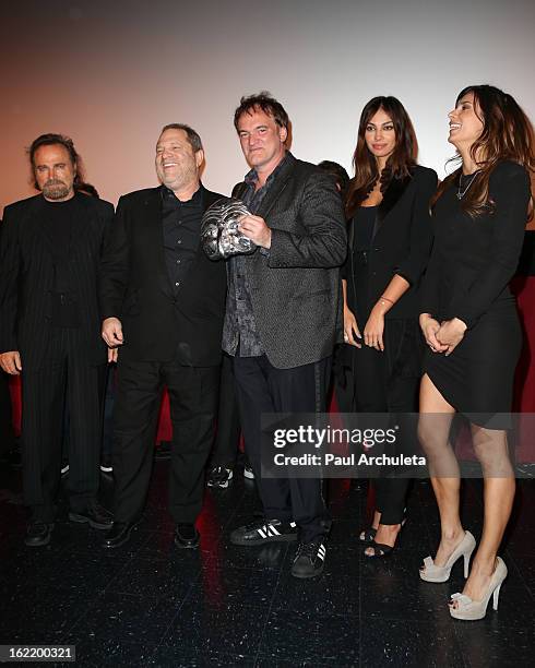 Franco Nero, Harvey Weinstein, Quentin Tarantino, Madalina Ghenea and Elisabetta Canalis attends the 8th Annual Los Angeles Italia Film, Fashion and...