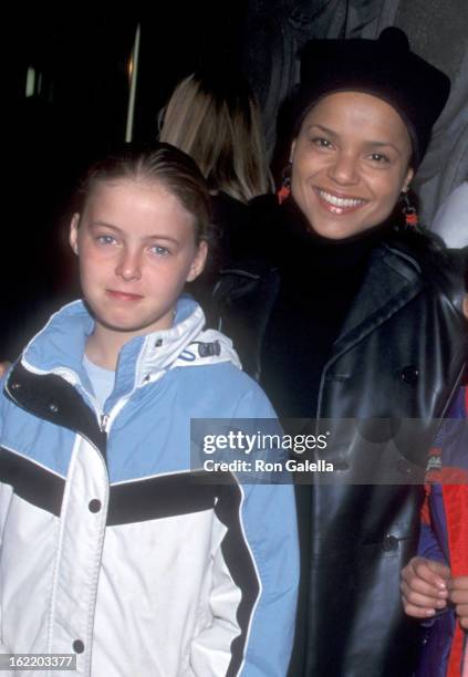 Actress Victoria Rowell and daughter Maya Fahey attend the "Lady and the Tramp II: Scamp's Adventure" Hollywood Premiere on February 18, 2001 at El...