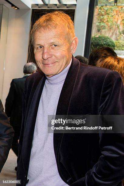 Patrick Poivre d'Arvor, jury member, attends the prize winning ceremony for the 'Prix Jean-Luc Lagardere Du Journaliste De L'Annee' at Maison des...