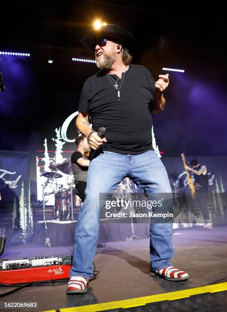 Colt Ford performs at Skydeck at Assembly Food Hall on August 17, 2023 in Nashville, Tennessee.