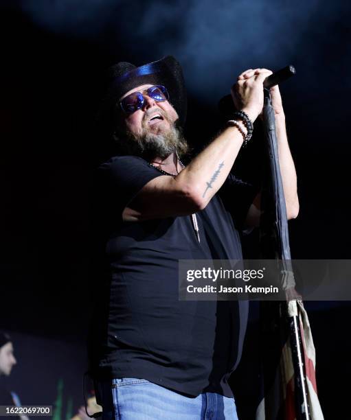 Colt Ford performs at Skydeck at Assembly Food Hall on August 17, 2023 in Nashville, Tennessee.