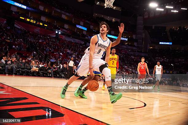 Rising Stars Challenge: Minnesota Timberwolves Ricky Rubio in action during All-Star Weekend at Toyota Center. Houston, TX 2/15/2013 CREDIT: Greg...