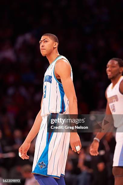 Rising Stars Challenge: New Orleans Hornets Anthony Davis during game during All-Star Weekend at Toyota Center. Houston, TX 2/15/2013 CREDIT: Greg...