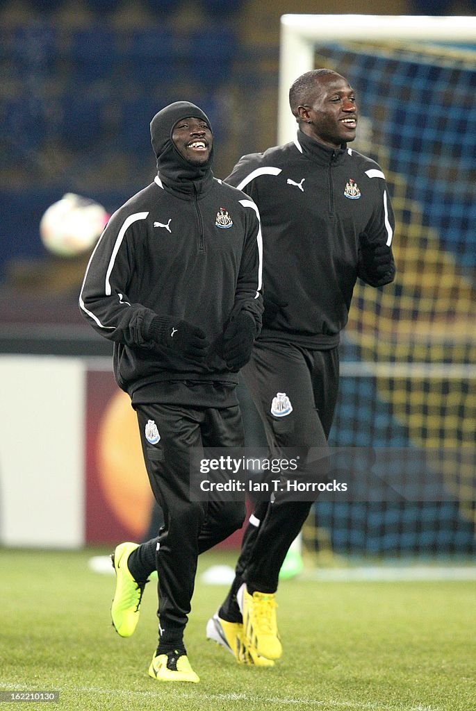 Newcastle United Training Session /Press Conference