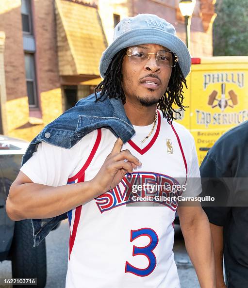 Ti Rapper Driving Rapper T.I. is seen arriving to the Tip