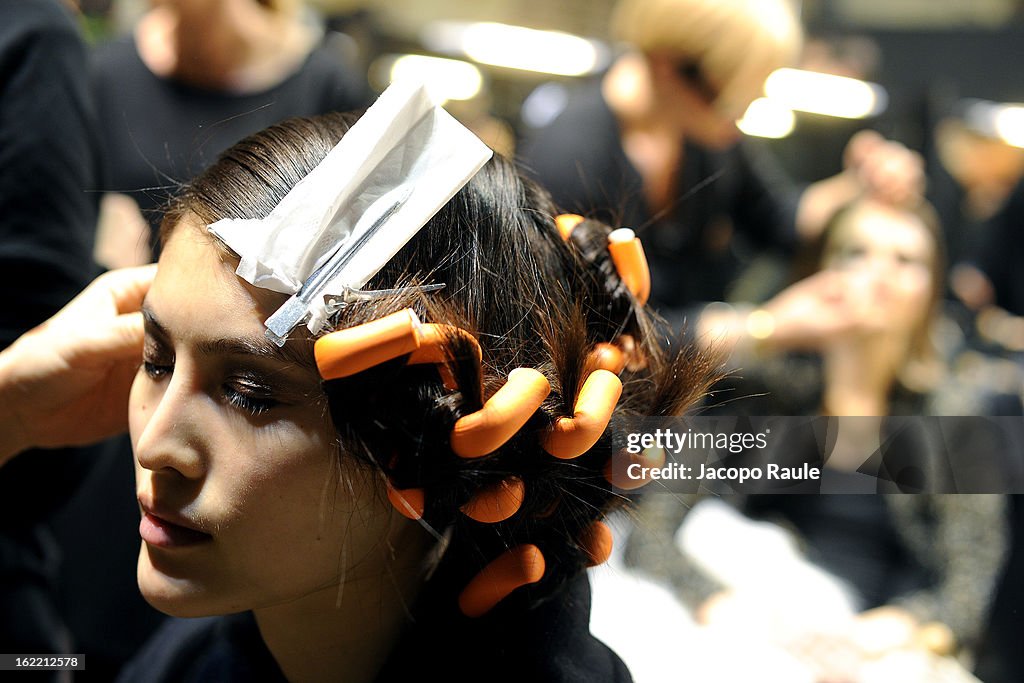 Francesco Scognamiglio - Backstage - MFW F/W 2013