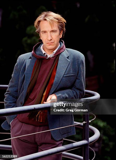 Actor Alan Rickman is photographed for Self Assignment on January 1, 1991 in Los Angeles, California.