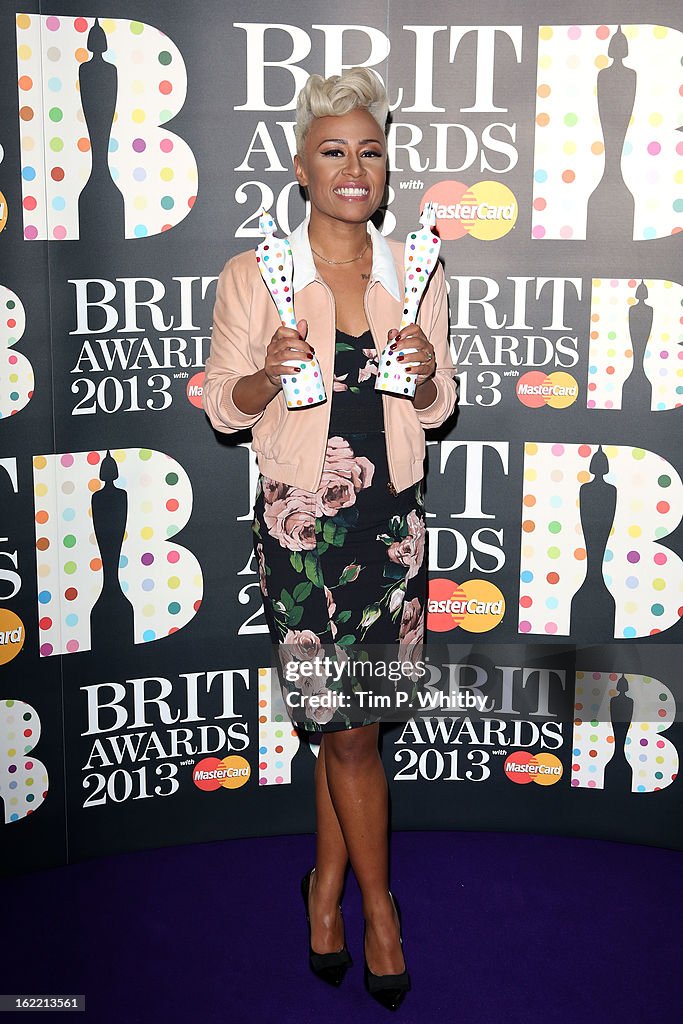 Brit Awards 2013 - Press Room