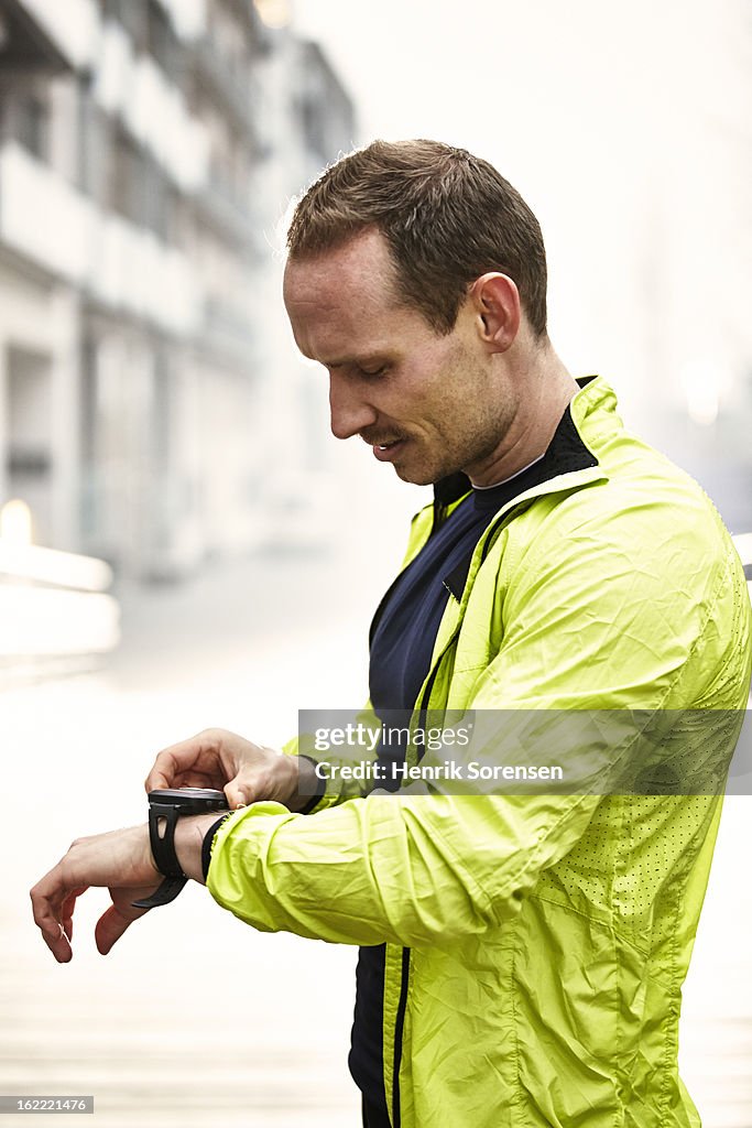 Runner in urban invironment