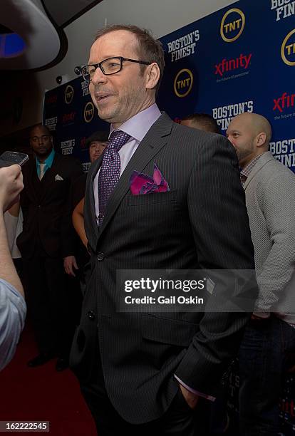 Donnie Wahlberg attends TNT's "Boston's Finest" premiere screening at The Revere Hotel on February 20, 2013 in Boston, Massachusetts.