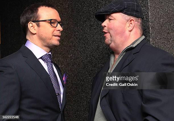 Donnie Wahlberg and Robert "Twitch" Twitchell attend TNT's "Boston's Finest" premiere screening at The Revere Hotel on February 20, 2013 in Boston,...