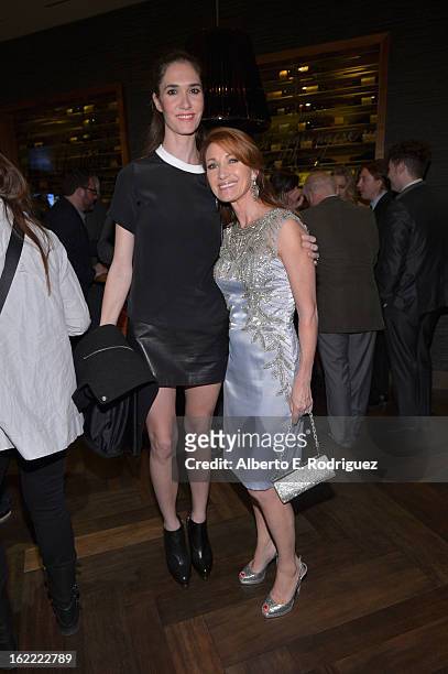 Actress Jane Seymour and her daughter Jenny Flynn arrives at TheWrap 4th Annual Pre-Oscar Party at Four Seasons Hotel Los Angeles at Beverly Hills on...