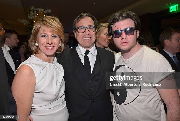 Sharon Waxman, CEO and Editor in Chief of TheWrap, director David O. Russell and Matthew Russell attend TheWrap 4th Annual Pre-Oscar Party at Four...