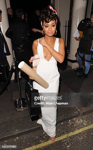 Leigh Anne Pinnock sighting at the Arts Club for the Sony BRITS after party on February 20, 2013 in London, England.