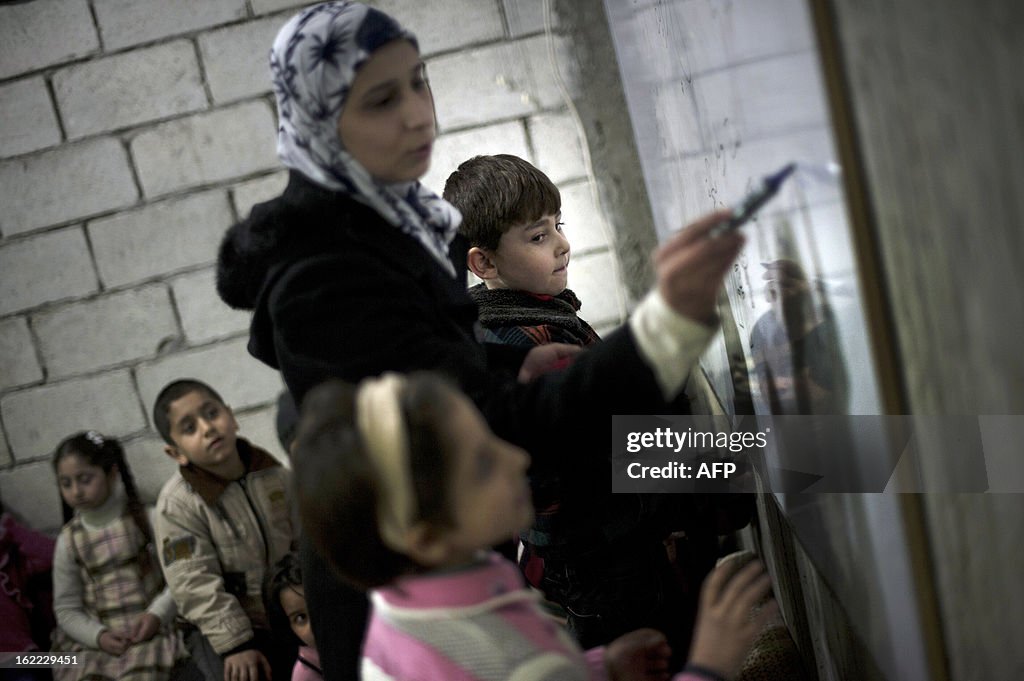 SYRIA-CONFLICT-DEIR-EZZOR-SCHOOL