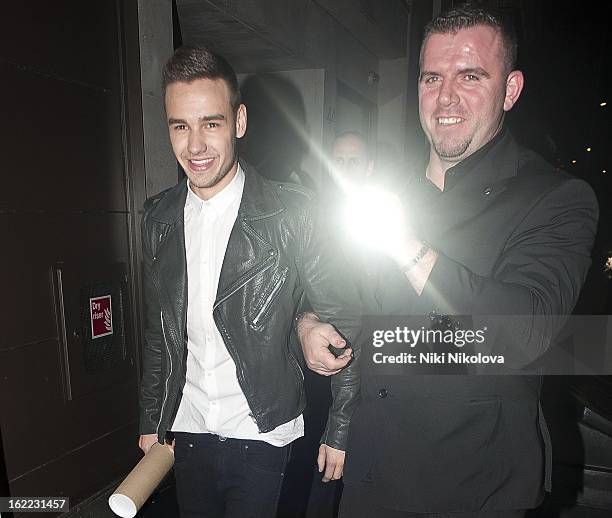 Liam Payne sighting on February 20, 2013 in London, England.